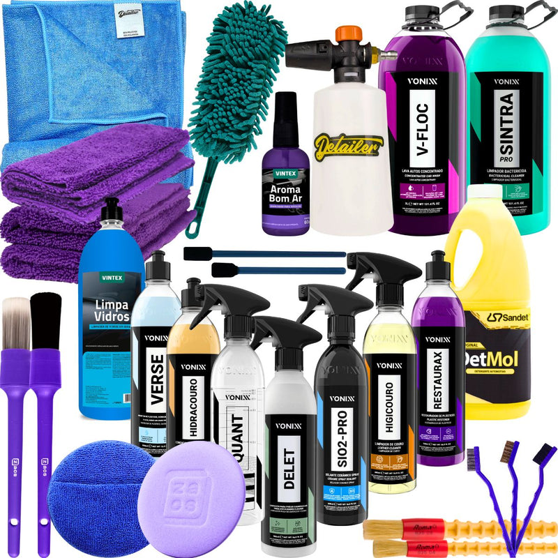 KIT LAVAGEM COMPLETA INICIANTE HOBBYSTA VONIXX (29 PRODUTOS)
